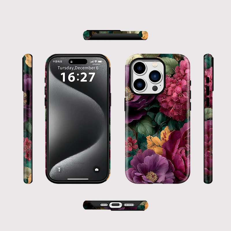Silicone Flower Wireless Case iPhone 15 Pro Max - View 2