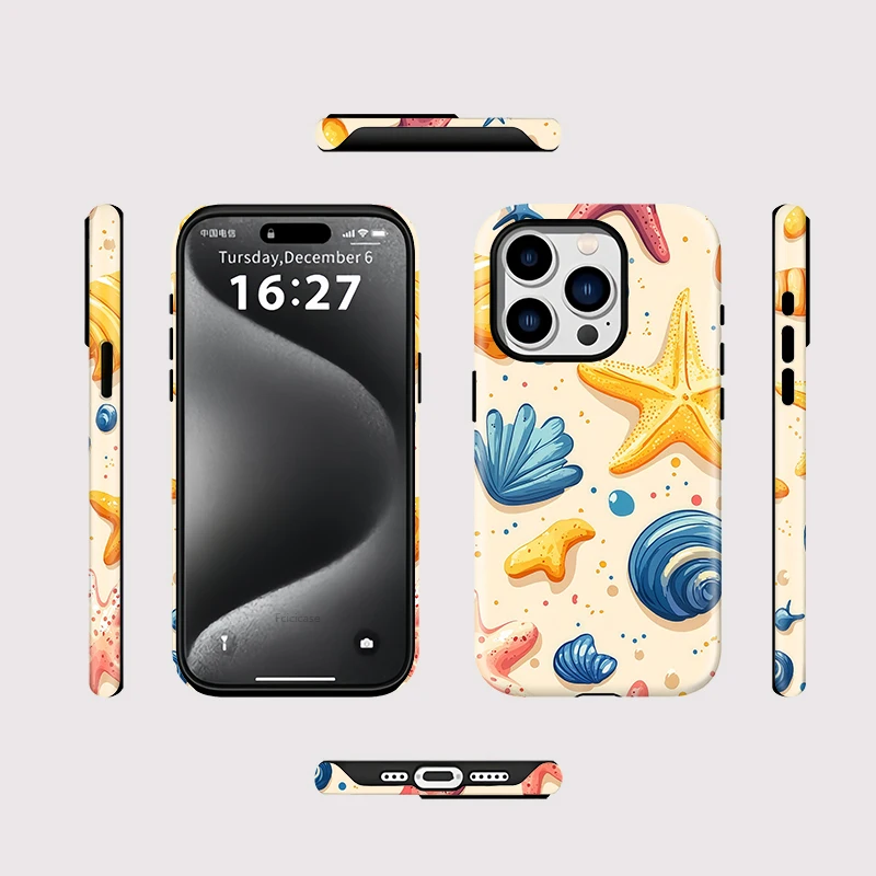 Starfish Conch Shell Magnetic Case iPhone 16 Plus - View 2