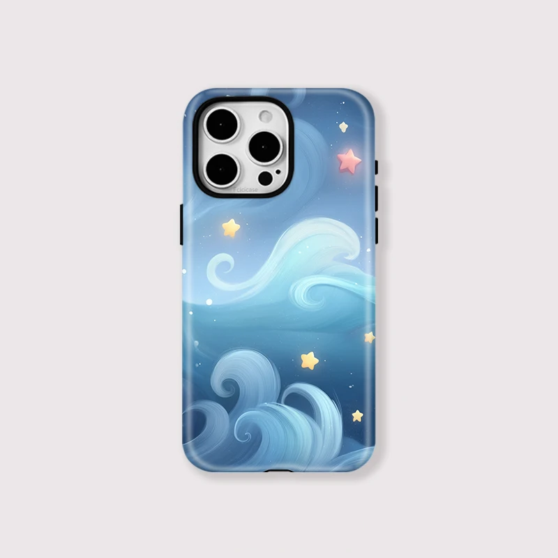 Sea Wave Stars Bumper Case iPhone 16 Plus - View 1
