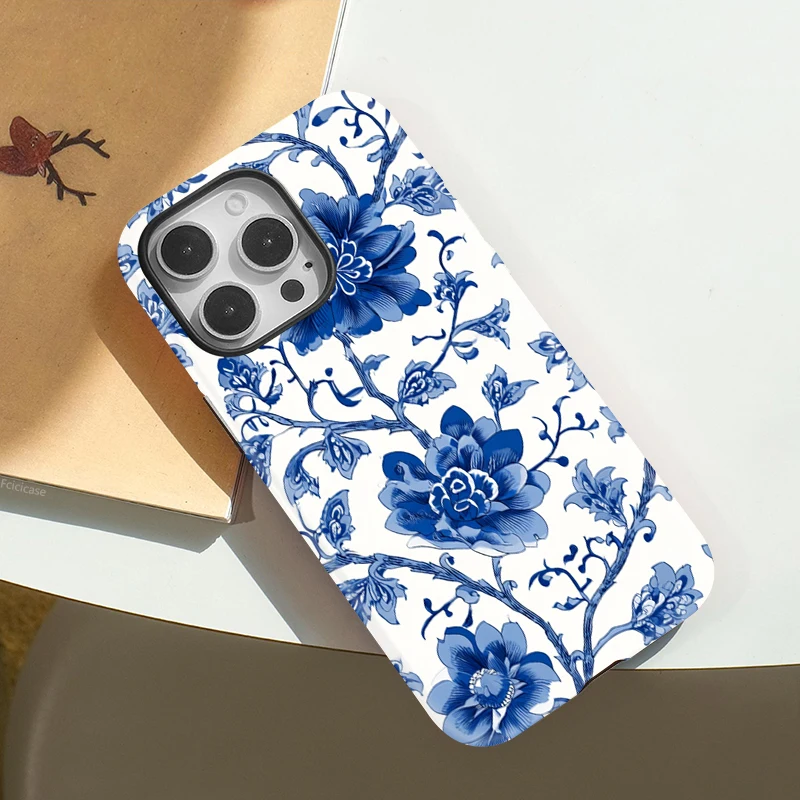 Bumper Flower Print Shockproof Case iPhone 16 Pro Max - View 3