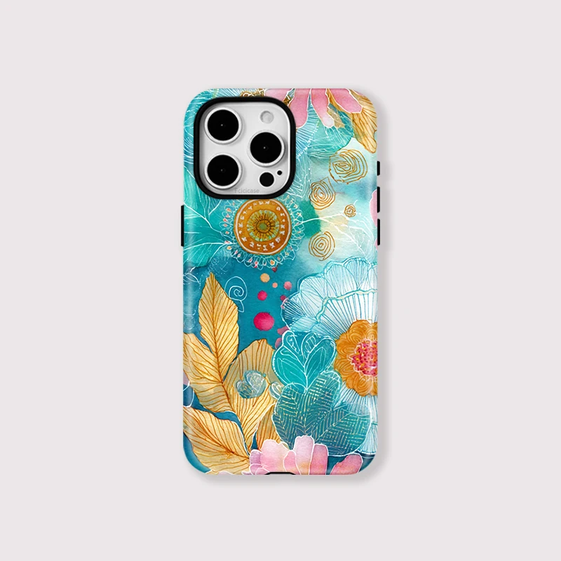 Matte Flower High Quality MagSafe Case iPhone 16 Plus - View 1