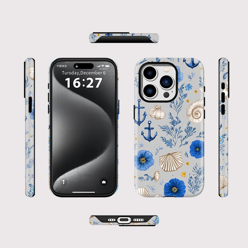 Matte Hard PC Conch Flower Case iPhone 16 Pro Max - View 2