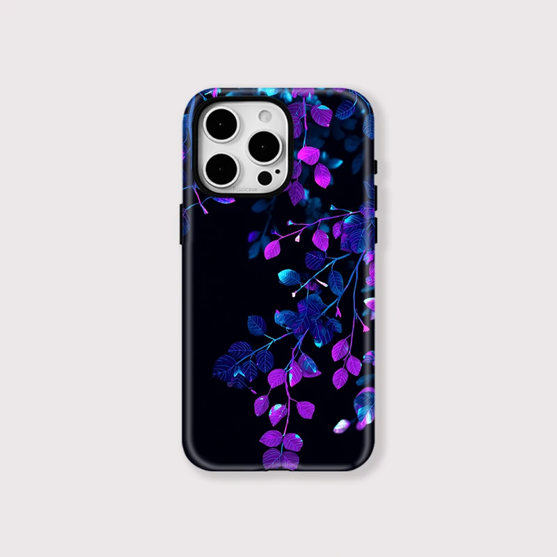 Acrylic Leaves Hard Case iPhone 16 Plus - View 1