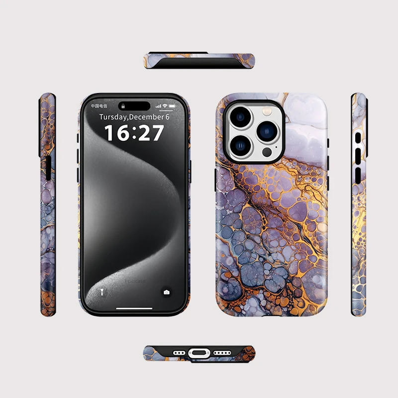 Luxury Marble MagSafe PC Case iPhone 15 Pro Max - View 2