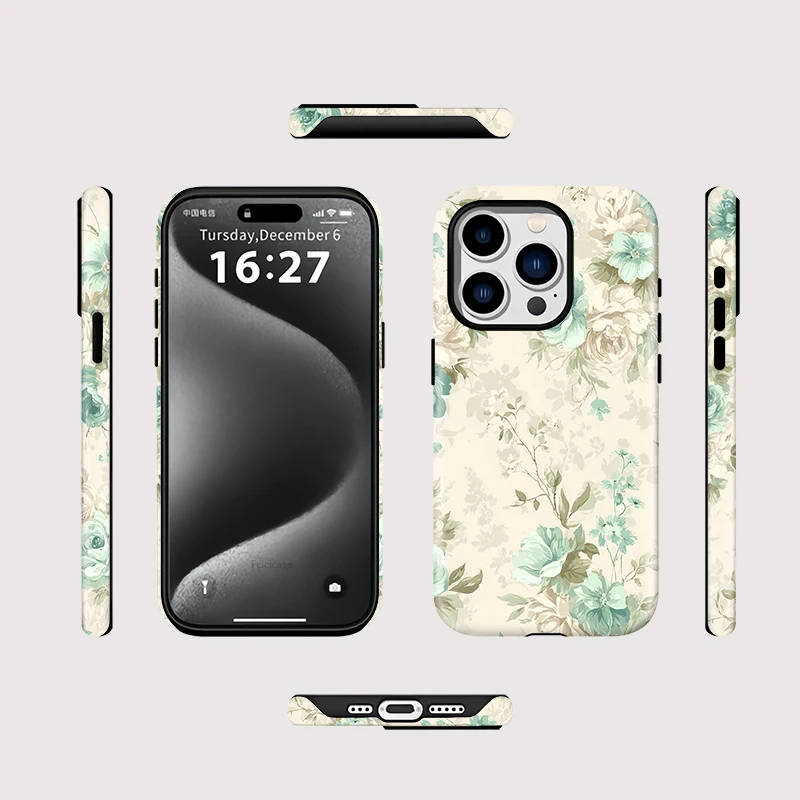 Fashion Flower Acrylic Case iPhone 15 - View 2