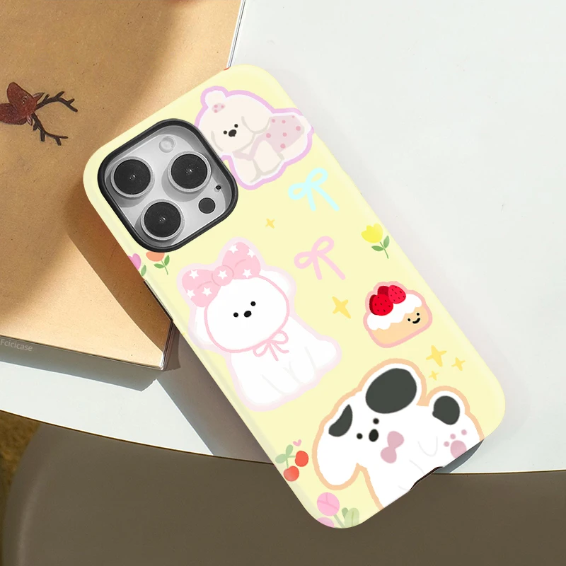 Hard PC Dogs Pattern Case iPhone 15 Pro Max - View 3
