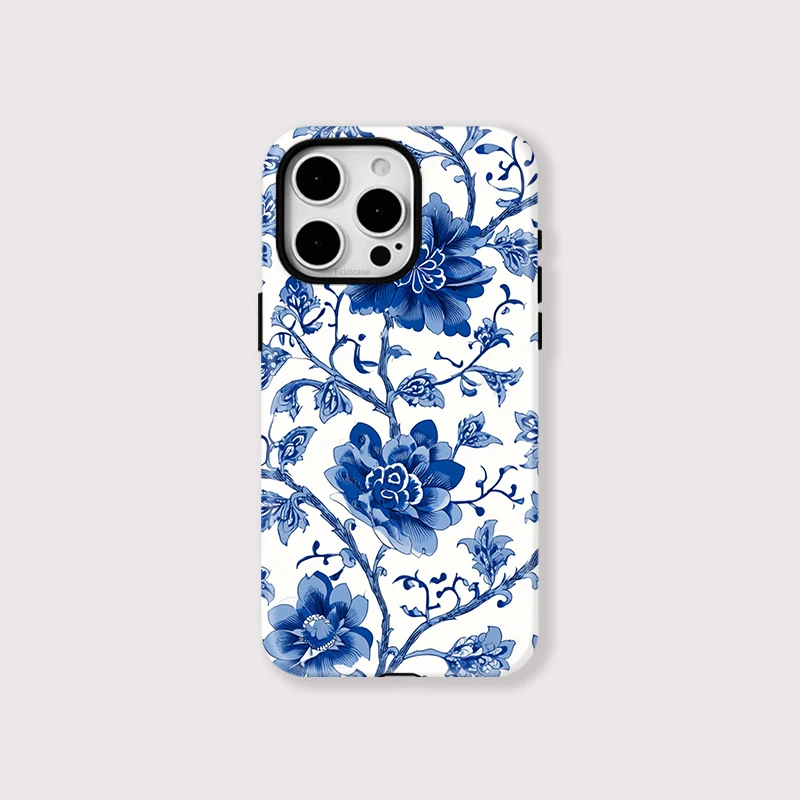 Bumper Flower Print Shockproof Case iPhone 16 Pro Max - View 1