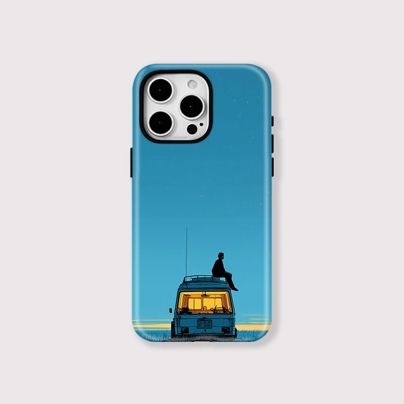 Cartoon Bus Car TPU Case iPhone 16 Plus - View 1