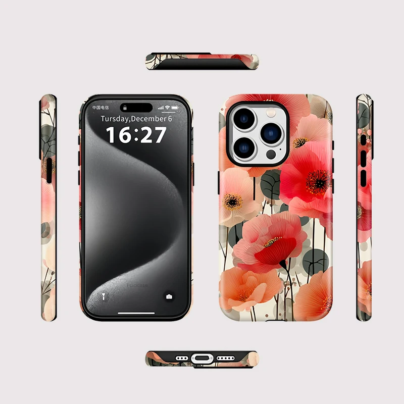 Soft Fashion Flower Case iPhone 16 Pro Max - View 2