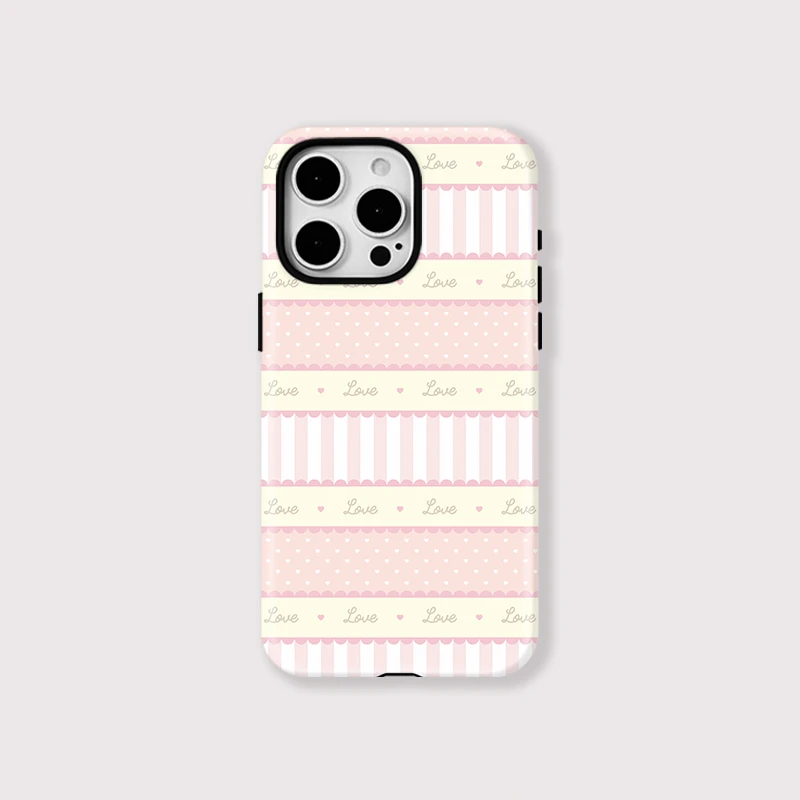 Love Heart Acrylic PC Case iPhone 15 Pro Max - View 1