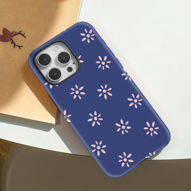 Retro Flowers Magnetic Case iPhone 16 - View 3