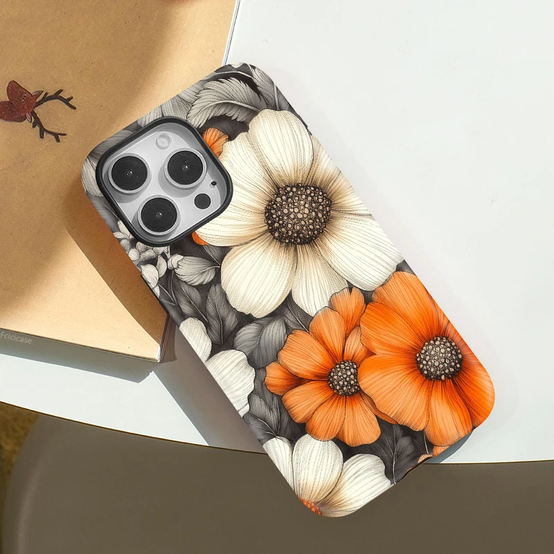 Vintage Flower 2-in-1 Case iPhone 15 - View 3