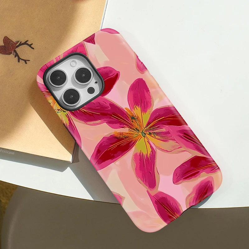 MagSafe Wireless Shockproof PC Flower Case - iPhone 16 Pro Max - View 3