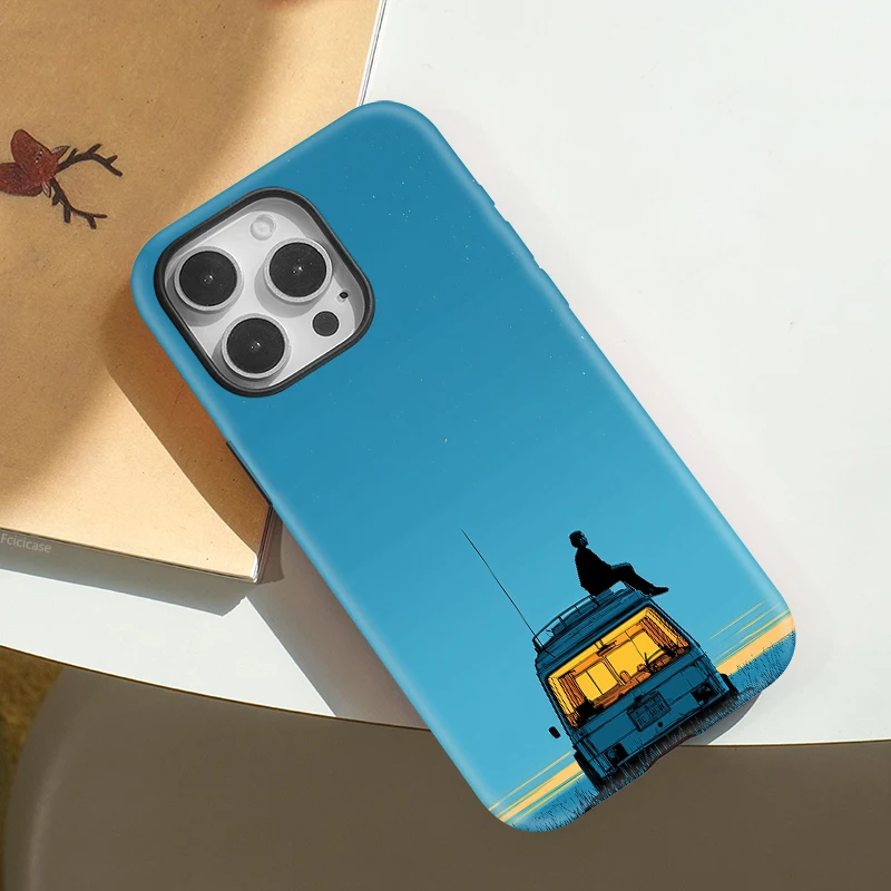 Cartoon Bus Car TPU Case iPhone 16 Plus - View 3