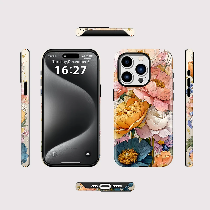 Fashion Acrylic Flower Shockproof Case iPhone 16 Pro Max - View 2