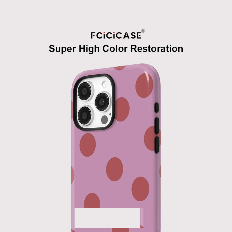 Circular Dots Magnetic Wireless Case iPhone 15 Pro Max - View 3