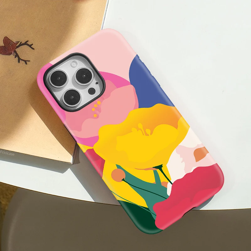 Luxury Flower Double-Layer Case iPhone 16 Pro Max - View 3
