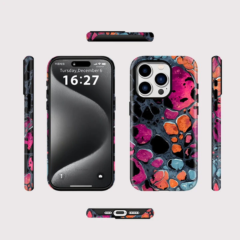 Stones Acrylic Shockproof Case iPhone 16 - View 2