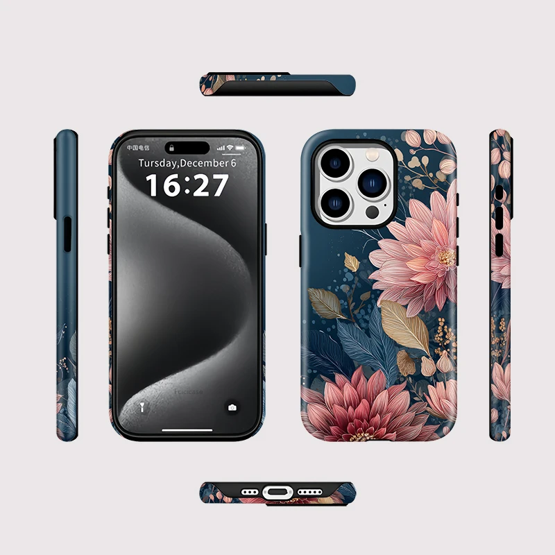 Luxury 2-in-1 Flower Case iPhone 16 Pro Max - View 2