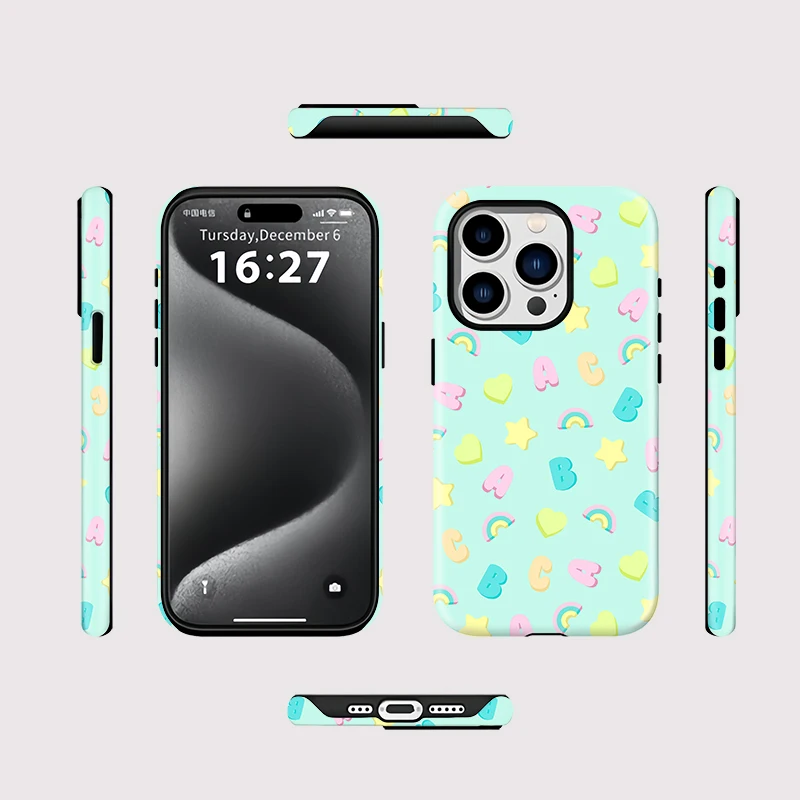 Love Heart Star Silicone Case iPhone 16 - View 2