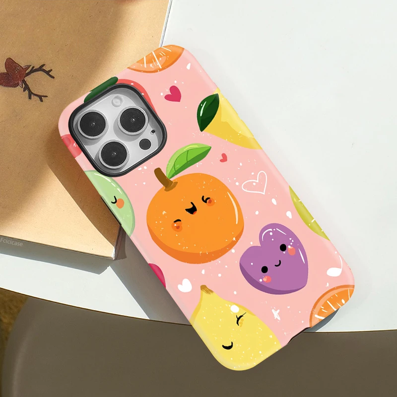 Luxury Love Heart Fruits Wireless Case - iPhone 15 Pro - View 3