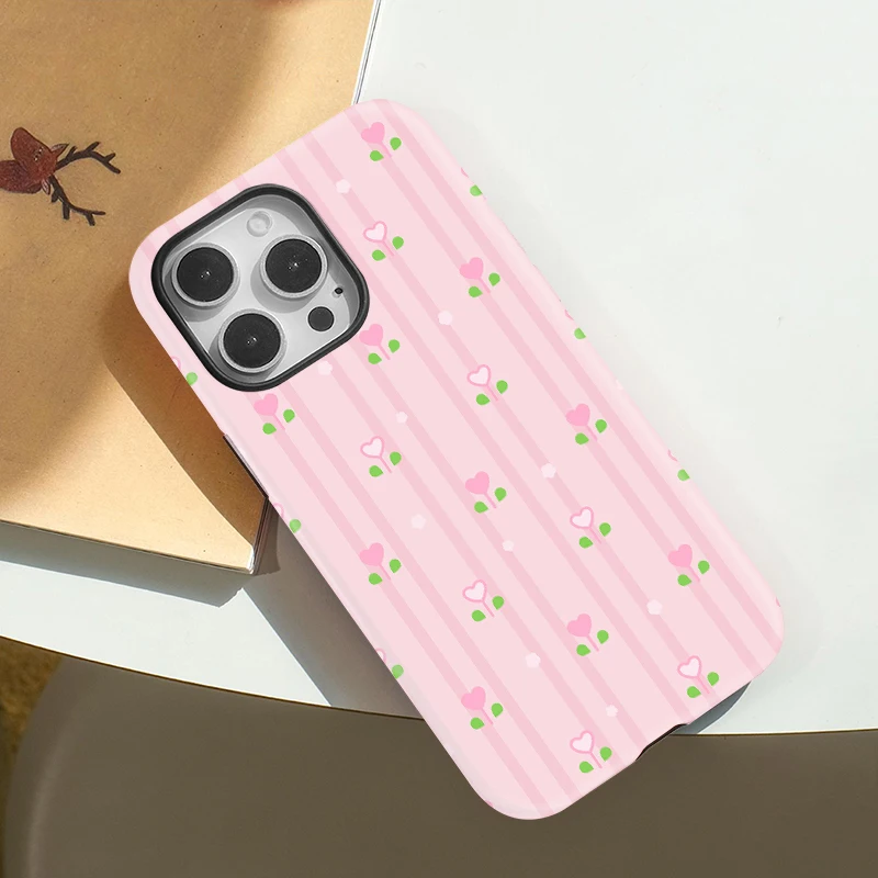 Flower 2-in-1 Double-layer Case iPhone 16 Pro Max - View 3