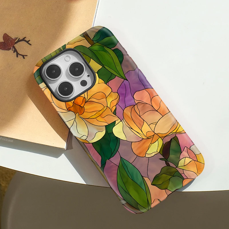 Flowers Shockproof MagSafe Case iPhone 16 Pro Max - View 3