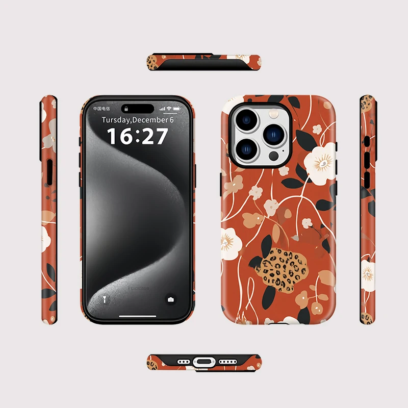 Flower 2-in-1 Acrylic Bumper Case iPhone 15 Pro Max - View 2