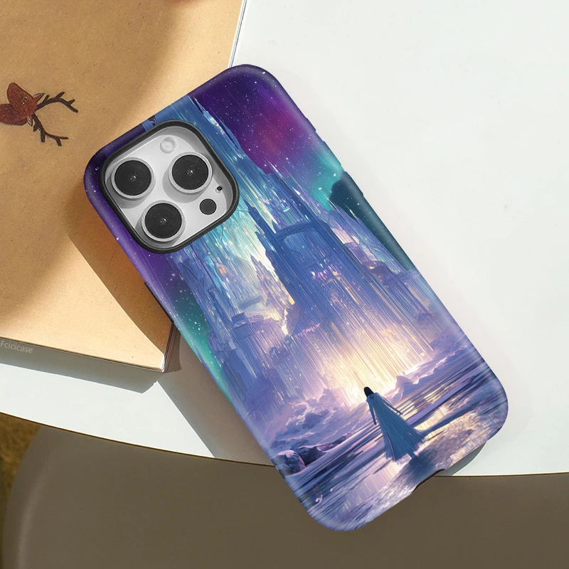 2-in-1 Matte Lemon MagSafe Shockproof Case for iPhone 16 Pro - View 3
