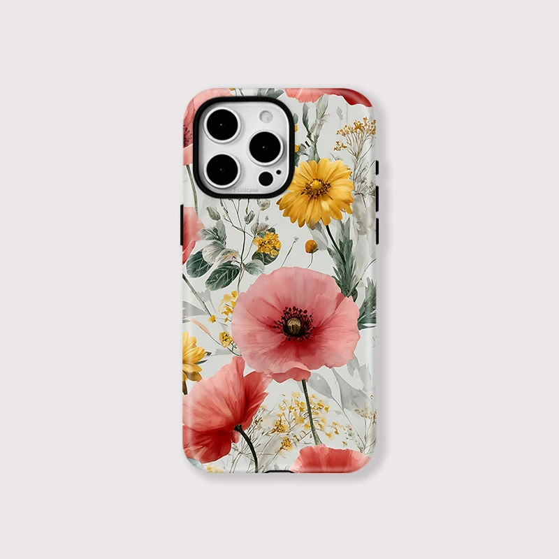 Double-Layer Flower Acrylic Case iPhone 16 Pro Max - View 1