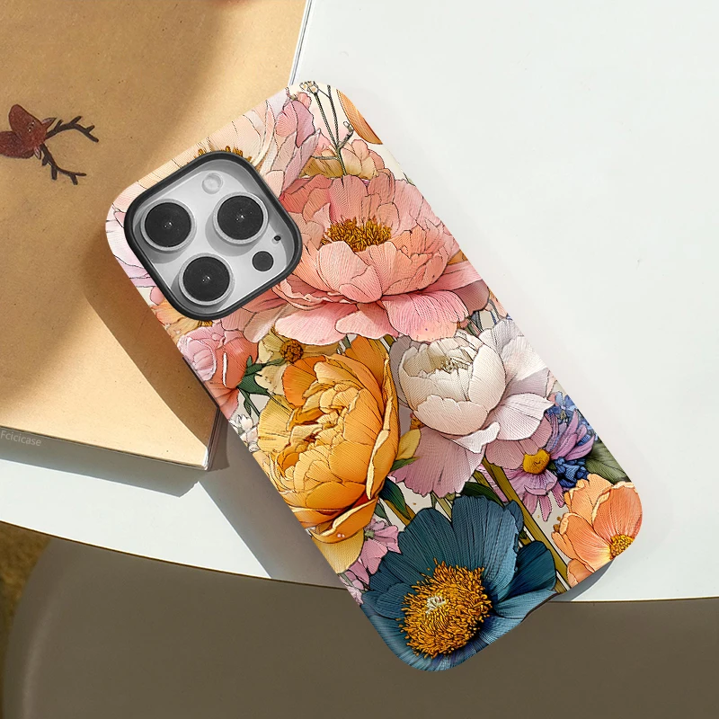 Fashion Acrylic Flower Shockproof Case iPhone 16 Pro Max - View 3