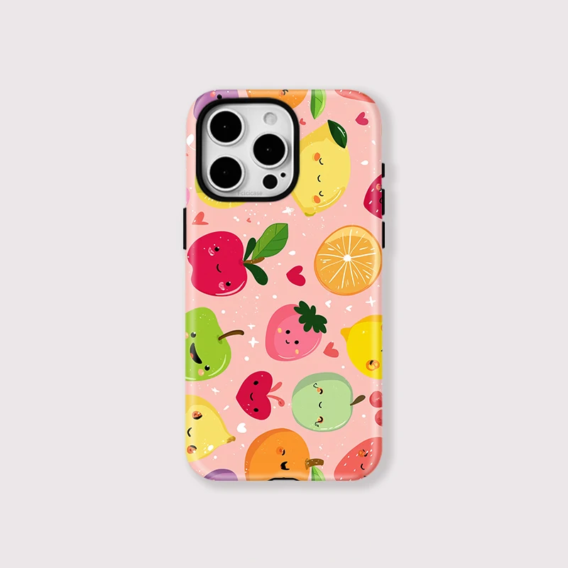 Fruits Apple Orange Strawberry Case iPhone 15 Pro Max - View 1