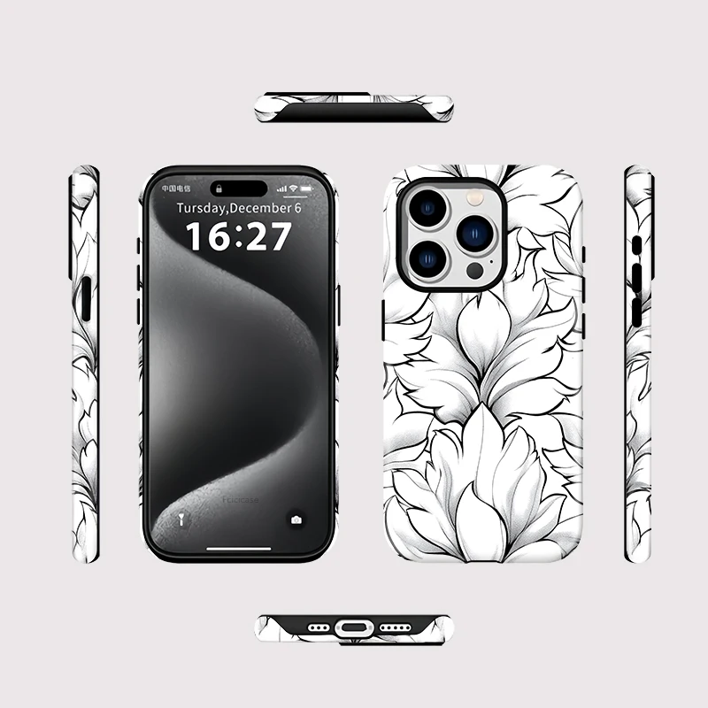 Flower Double Layer MagSafe Case iPhone 16 Pro Max - View 2