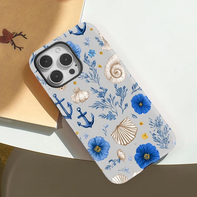 Matte Hard PC Conch Flower Case iPhone 16 Pro Max - View 3