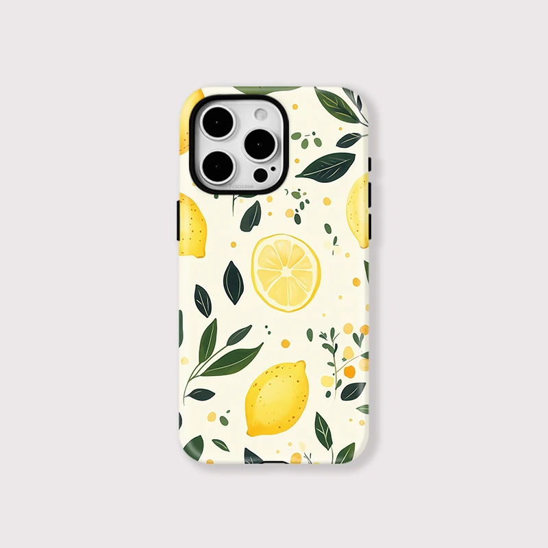 Lemon Printing Double-Layer Case iPhone 16 - View 1