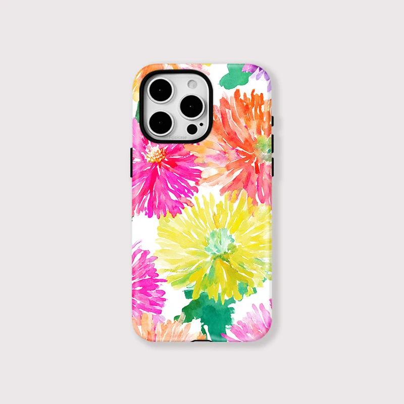 Colorful Floral Double-layer MagSafe Case - iPhone 15 Pro Max - View 1