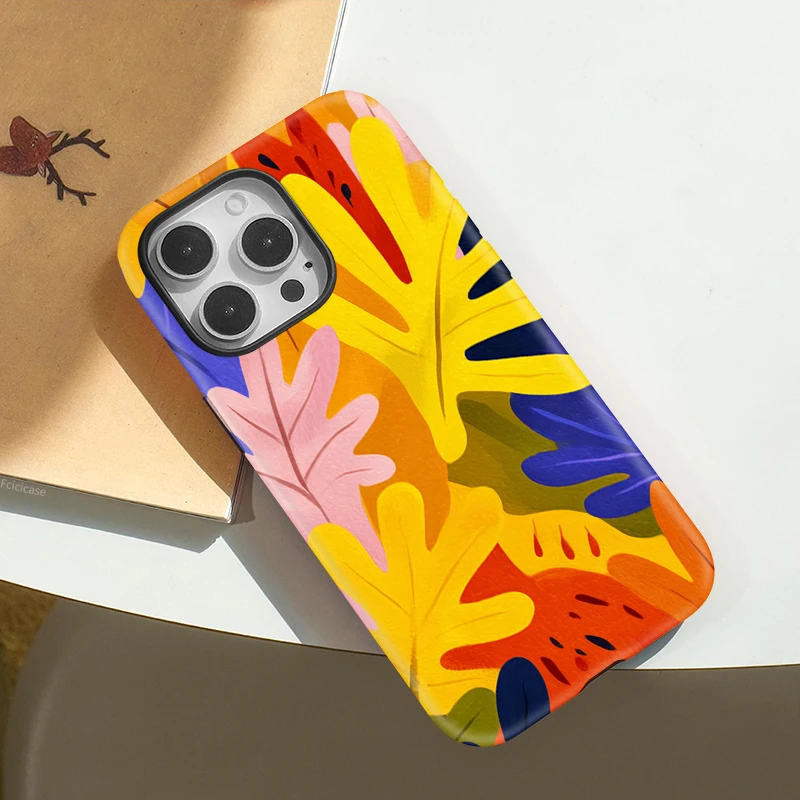 Colorful Leaves Case iPhone 16 Pro - View 4