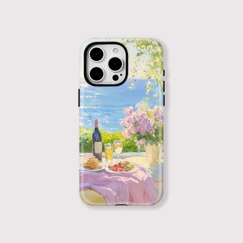 Flower Picnic Pattern Magnetic Case iPhone 16 Pro Max - View 1