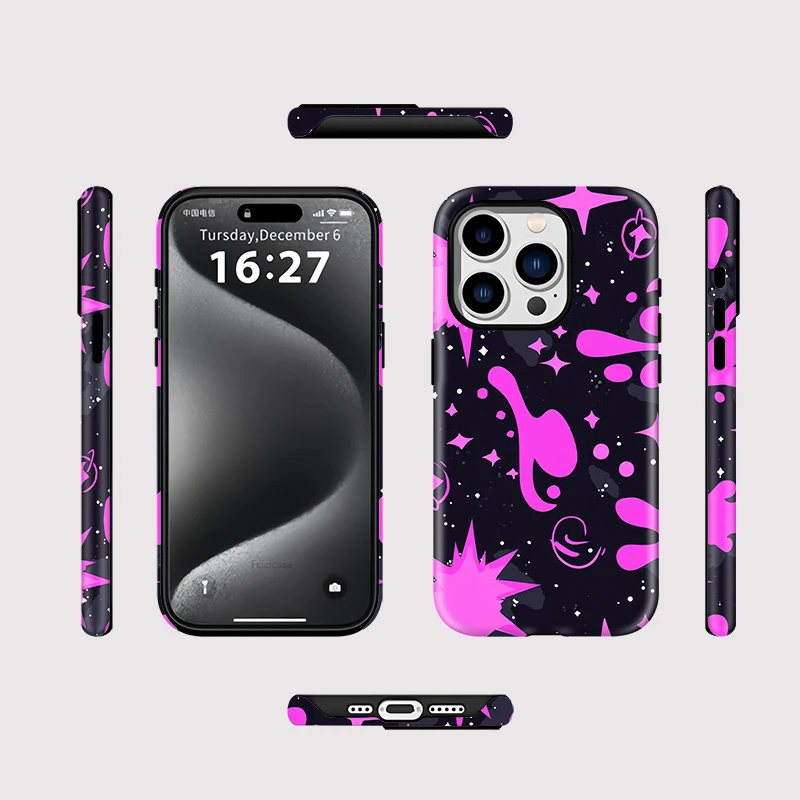 Fashion Painting Magnetic Case iPhone 15 Pro Max - View 2