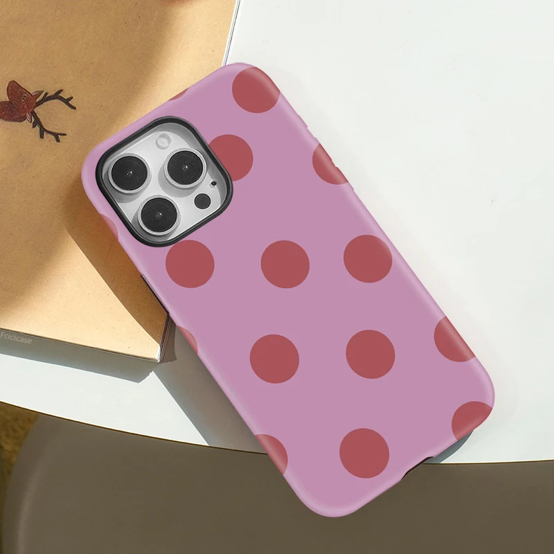 Circular Dots Magnetic Wireless Case iPhone 15 Pro Max - View 4