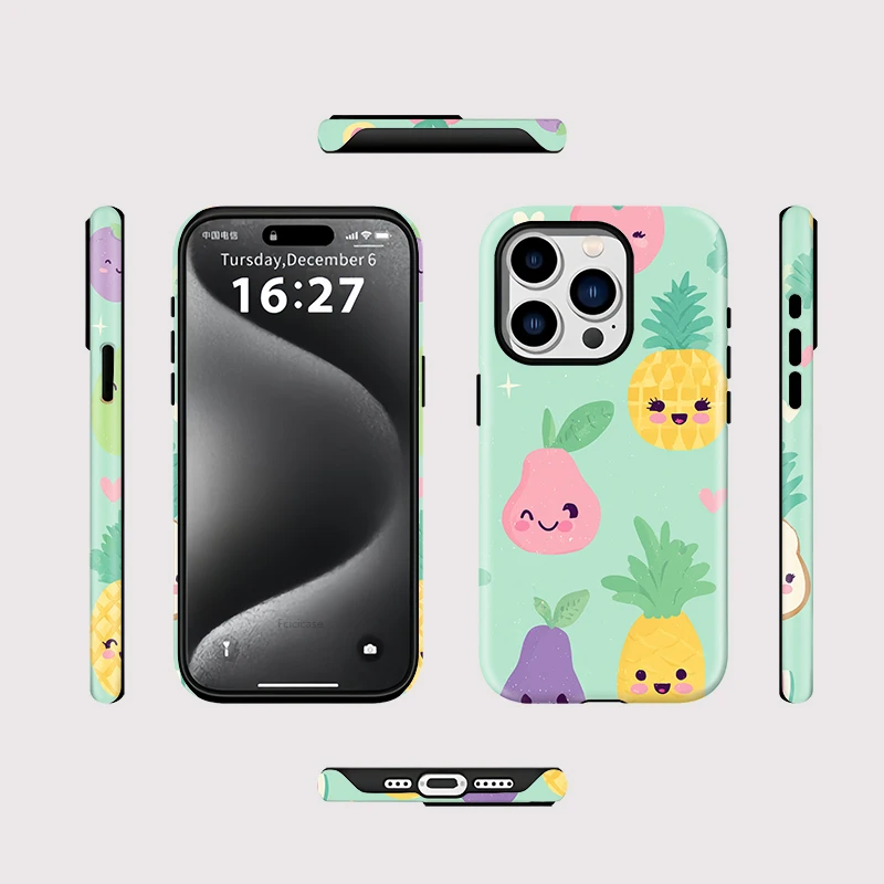 Pineapple Pear Magnetic Case iPhone 16 - View 2