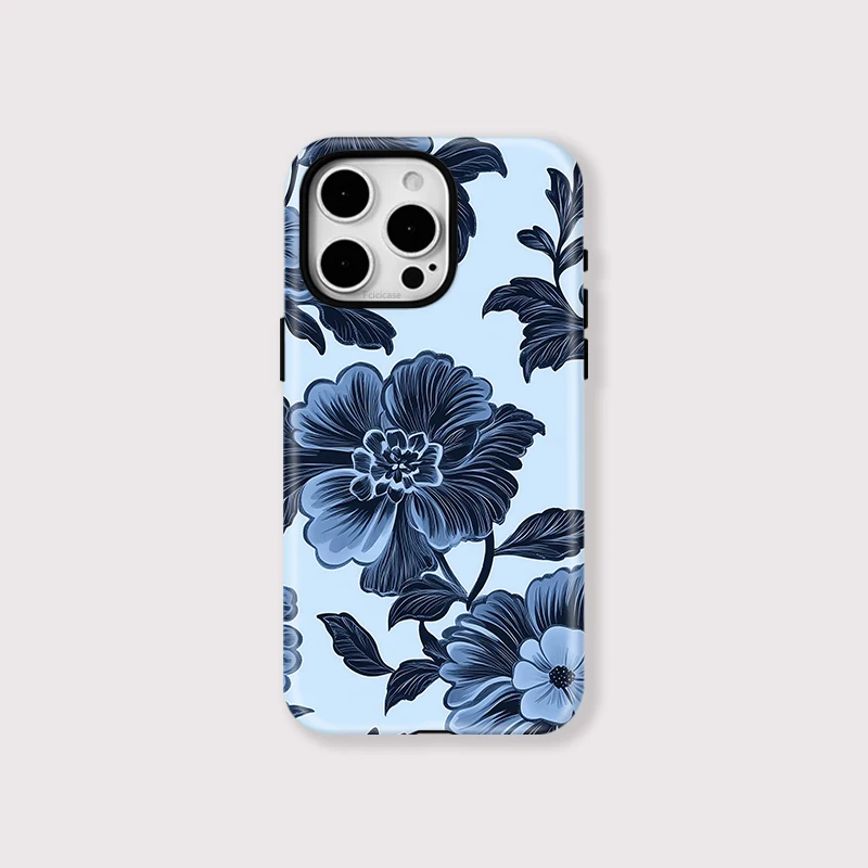 Magnetic Flower Pattern Two-in-One Case iPhone 16 Pro - View 1