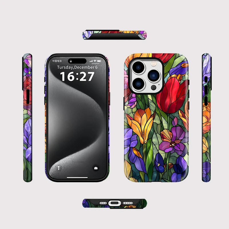 Flower Shockproof MagSafe Case iPhone 16 Pro Max - View 2