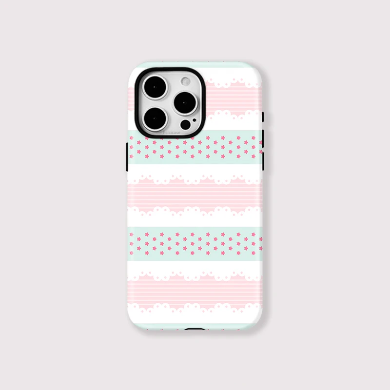 Luxury Stars Stripe PC Case iPhone 15 Pro Max - View 1