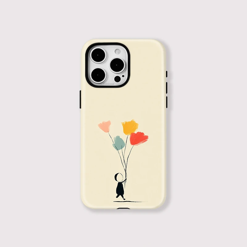 Matte Flower PC Pattern Case iPhone 16 Pro Max - View 1