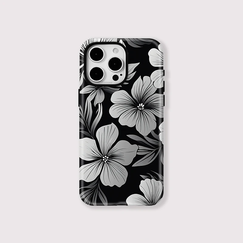 Flower Print Shockproof Case iPhone 16 Pro - View 1