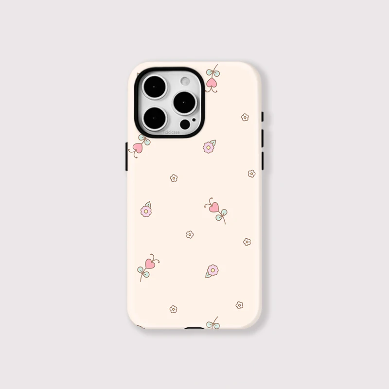 2-in-1 Flowers Acrylic Case iPhone 16 Plus - View 1