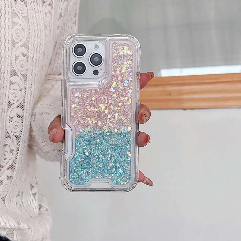 Gradient Glitter iPhone 16 Pro Max Case - Front View