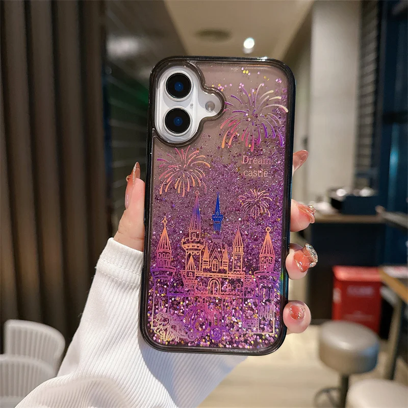 Dream Castle Quicksand Case for iPhone 16 Pro Max