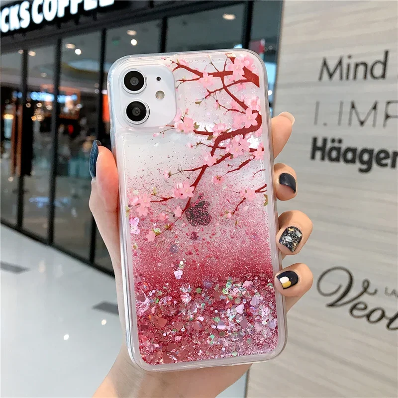 Peach Blossom Quicksand Case iPhone 16 Pro Max - View 2